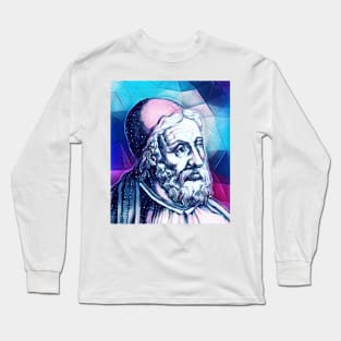 Al Tabari Snowy Portrait | Al Tabari Artwork 13 Long Sleeve T-Shirt